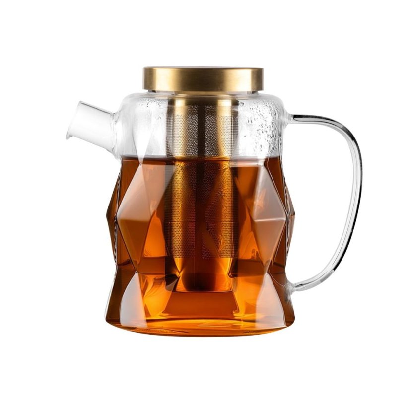 Vialli Design - Kanvica na čaj Geo Gold 1300 ml