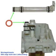 Hot water nozzle gasket for DeLongh coffee machines