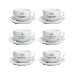 La Marzocco Latte – 6 šálok s podšálkami 300 ml – biele