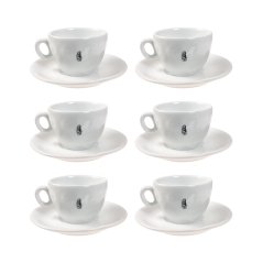 La Marzocco - Lion Sada 6 šálok a tanierikov na cappuccino 210 ml - Biela
