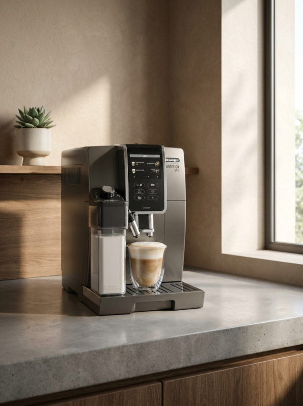Repasovaný kávovar DeLonghi ECAM 370.95.S Dinamica Plus