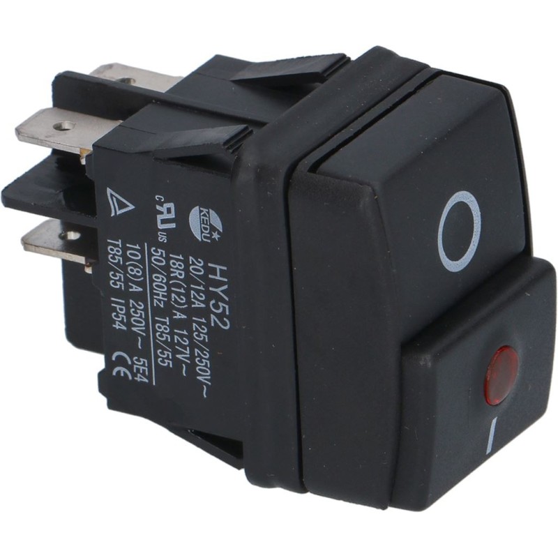 Bipolar switch black 12a 250v Bipolar switch black 12a 250v