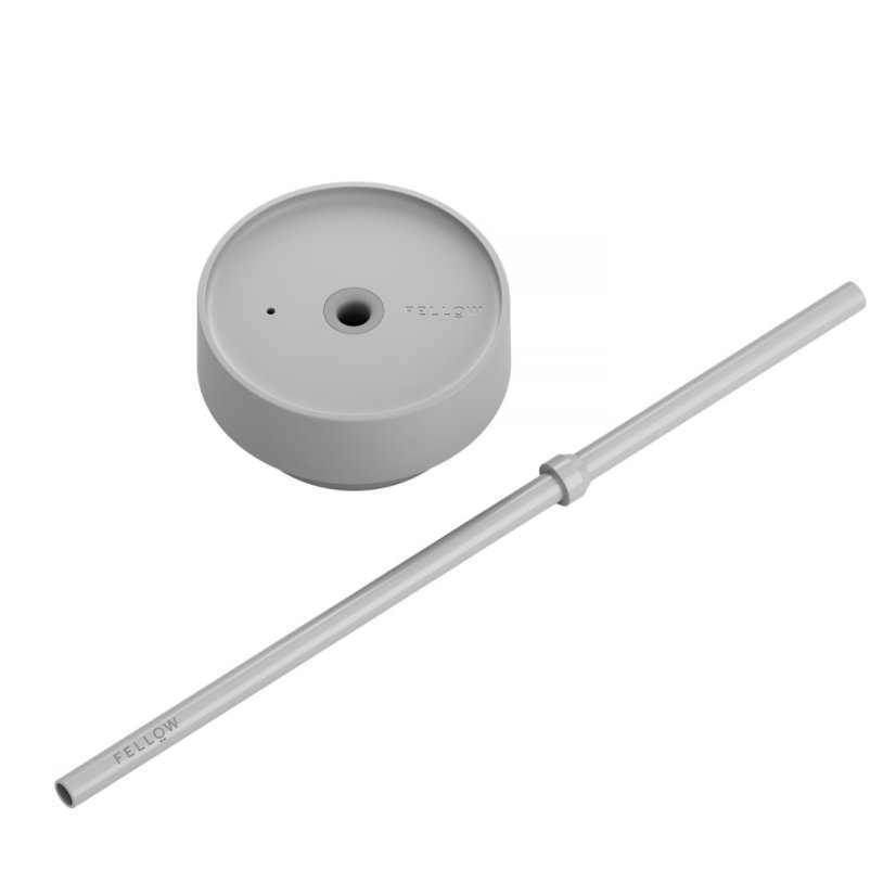 Fellow Carter Cold Lid — Deckel mit Strohhalm, mattgrau