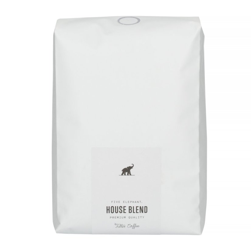Five Elephant - House Blend – zrnková káva na filter, 1 kg Five Elephant - House Blend – zrnková káva na filter, 1 kg
