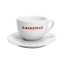 La Marzocco Linea — sada 6 šálků a podšálků cappuccino, 210 ml, černé