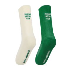 Many Mornings - Matcha Club Socks 43-46