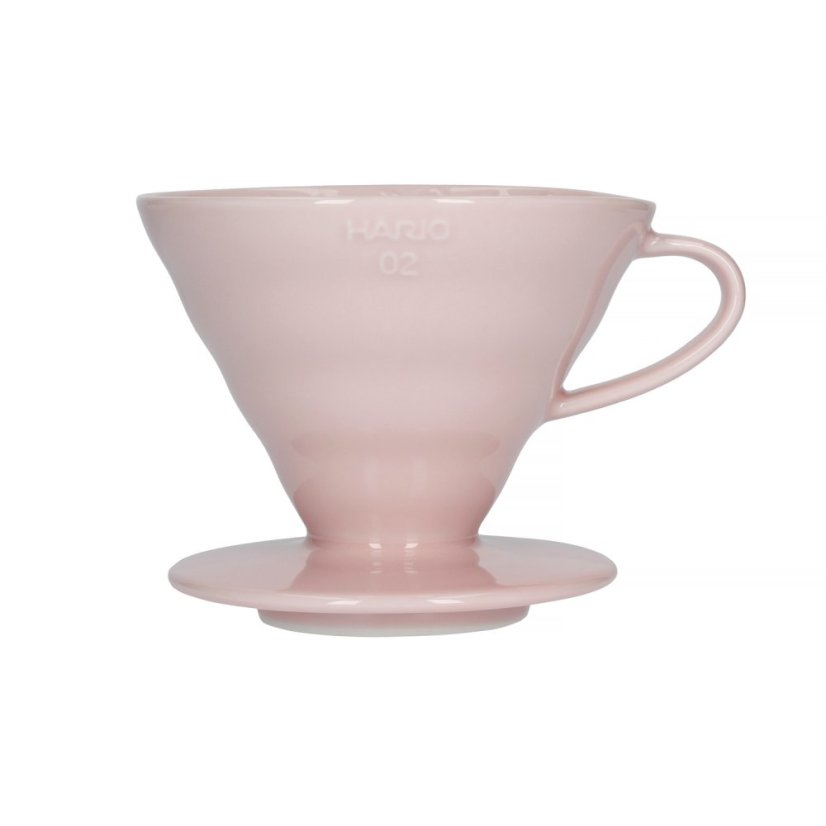 Hario V60-02 Keramik-Kaffeedripper Rosa