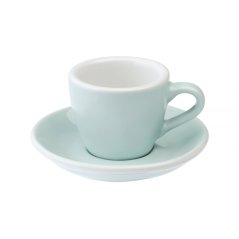 Loveramics Egg Espresso – šálka s podšálkou 80 ml – River Blue
