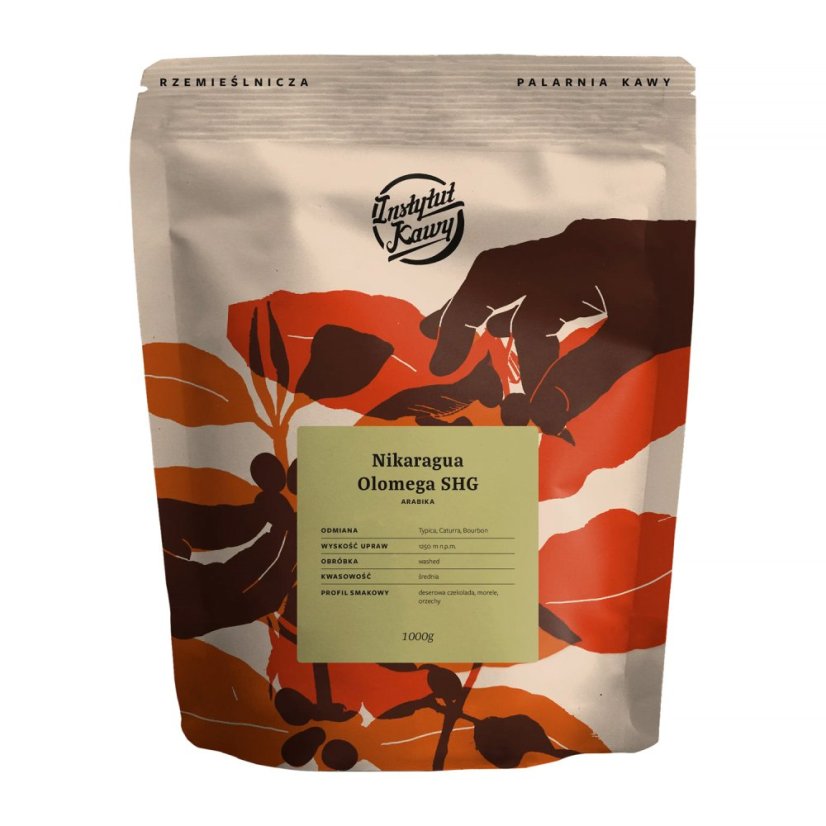 Instytut Kawy Nicaragua Olomega – zrnková káva na espresso 1 kg Instytut Kawy Nicaragua Olomega – zrnková káva na espresso 1 kg