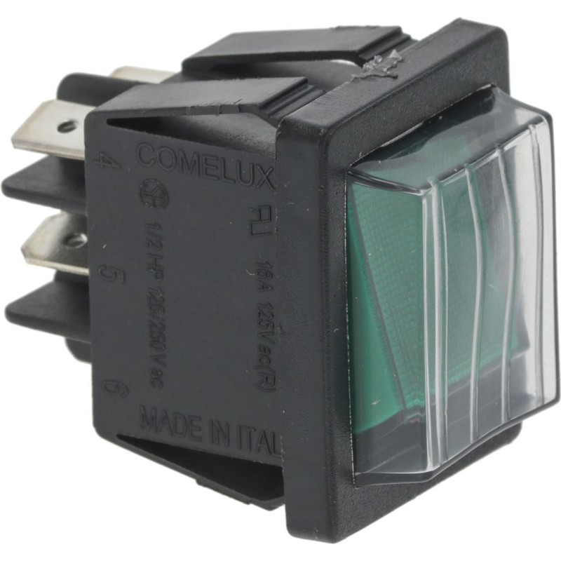 Pavoni bipolárny vypínač zelený 16a 250v Pavoni bipolárny vypínač zelený 16a 250v