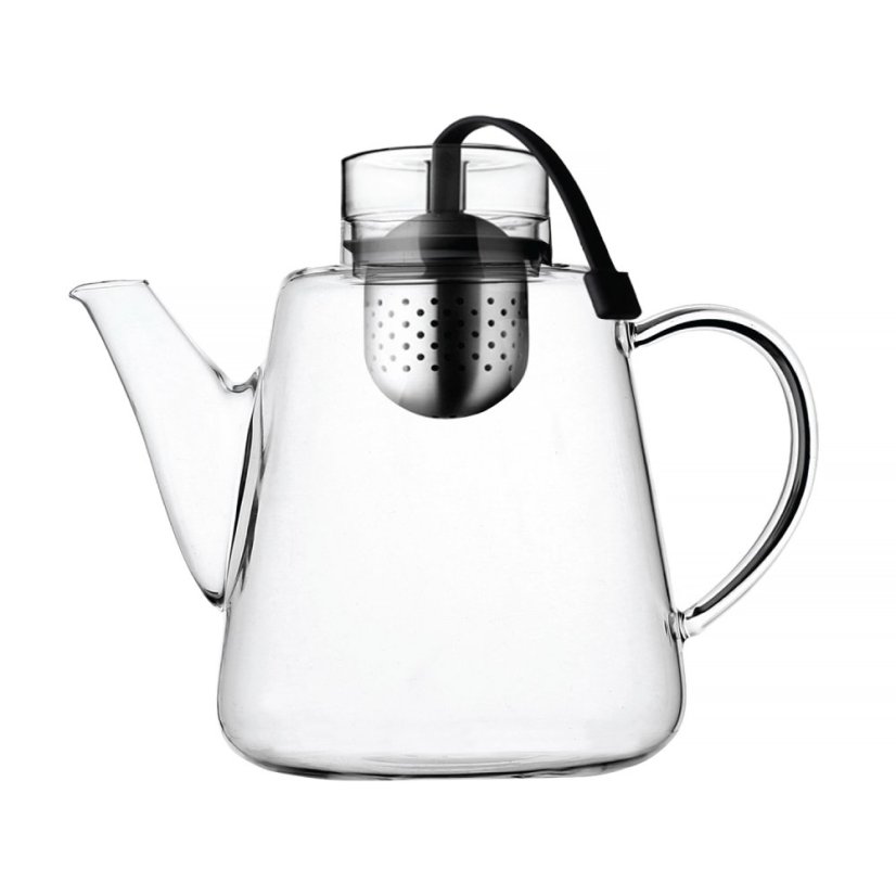 Vialli Design - Kanvica Amo na prípravu nápojov s filtrom, Čierna, 1,5 l