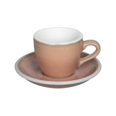 Loveramics Egg — šálka s podšálkou na espresso 80 ml, ružová