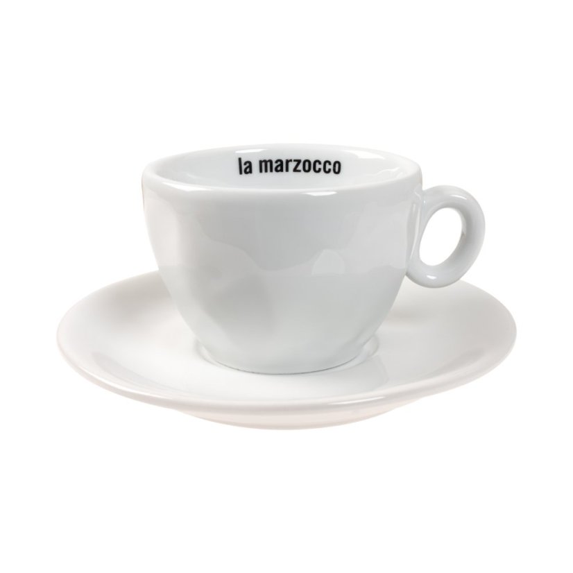 La Marzocco - Lion Sada 6 šálok a tanierikov na cappuccino 210 ml - Biela