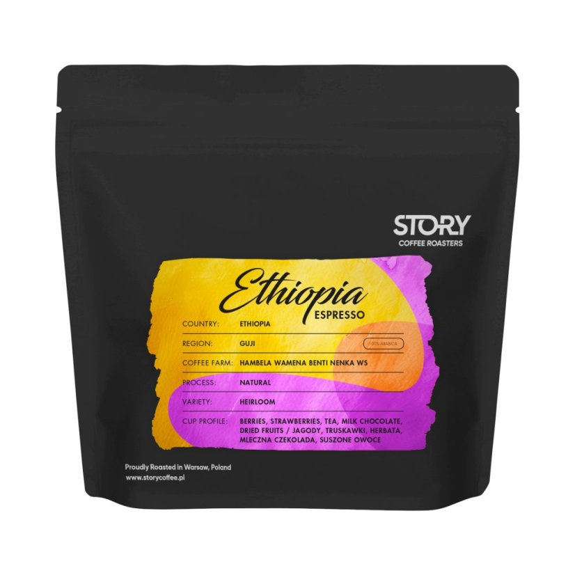 Story Coffee Roasters – Etiópia Guji Natural Espresso 250 g Story Coffee Roasters – Etiópia Guji Natural Espresso 250 g