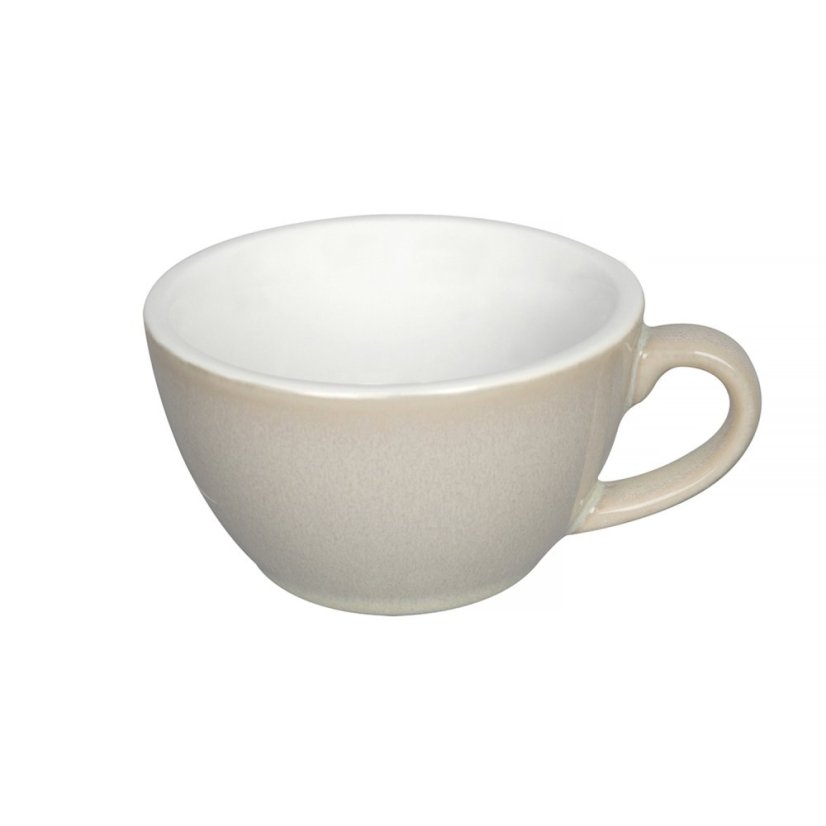 Loveramics Egg — šálek s podšálkem Flat White 150 ml, slonovinový
