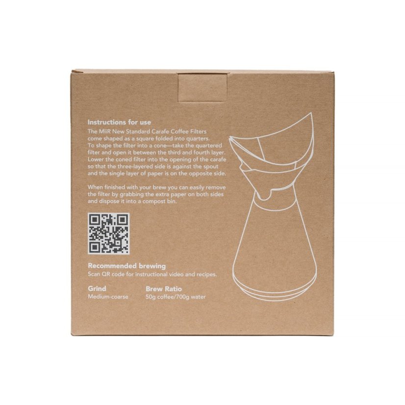 MiiR New Standard Carafe — filtros de papel, 100 unidades