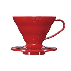 Hario V60-01 Kunststoff-Dripper Rot