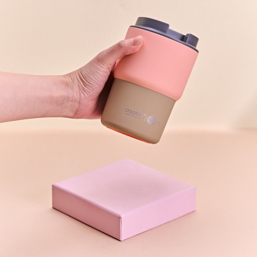 Asobu - Mini Pick Me Up Pastel Orange - 360 ml Travel Mug