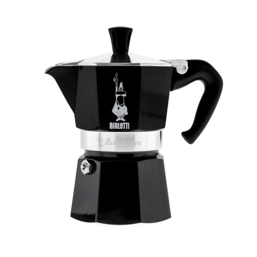 Bialetti Moka Express Black 3 Tassen