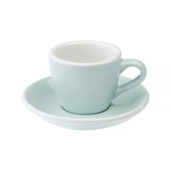 Loveramics Egg Espresso – šálka s podšálkou 80 ml – River Blue