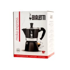 Bialetti Moka Express Black 1 Tasse