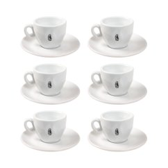 La Marzocco - Lion Sada 6 šálok a tanierikov na espresso 65 ml - Biela