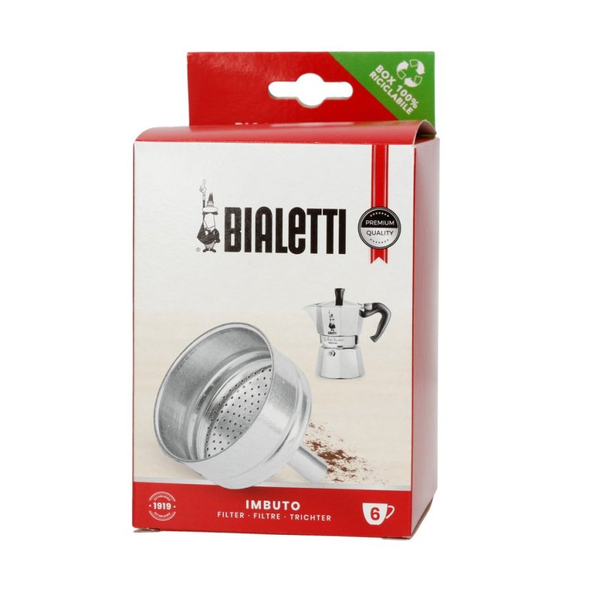 Bialetti - Ersatztrichter für Aluminium-Espressokocher 6tz