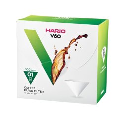 Hario V60-01 – weiße Papierfilter, 100