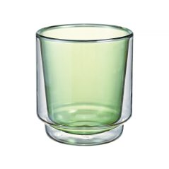 Hario – Sklenený pohár Matcha s dvojitými stenami 370ml – zelený