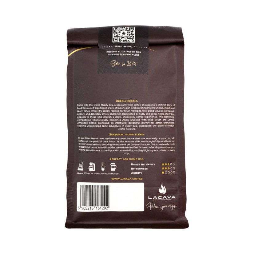 LaCava - Shady BRU cafea pentru filtru 350 g