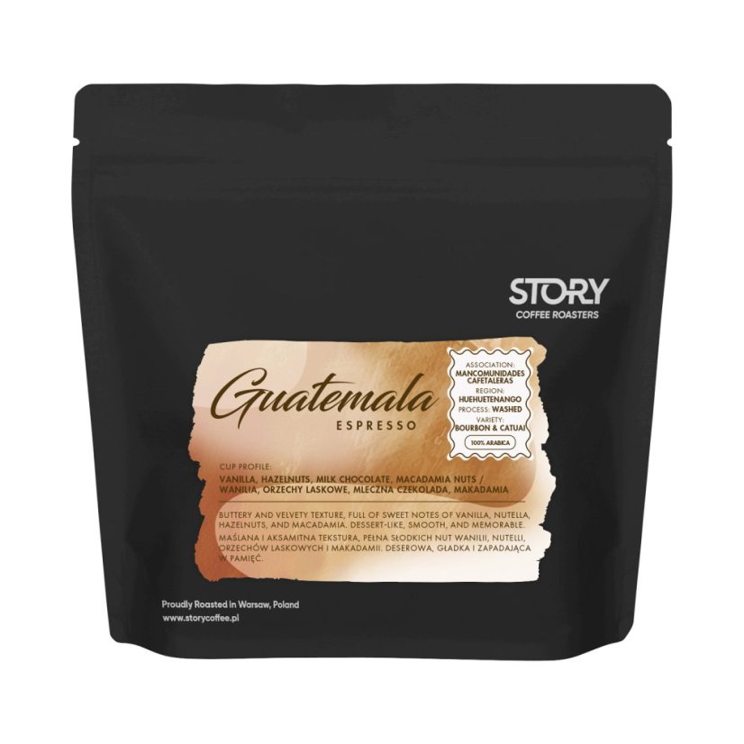 Story Coffee Roasters Guatemala Huehuetenanto – espresso 250 g Story Coffee Roasters Guatemala Huehuetenanto – espresso 250 g