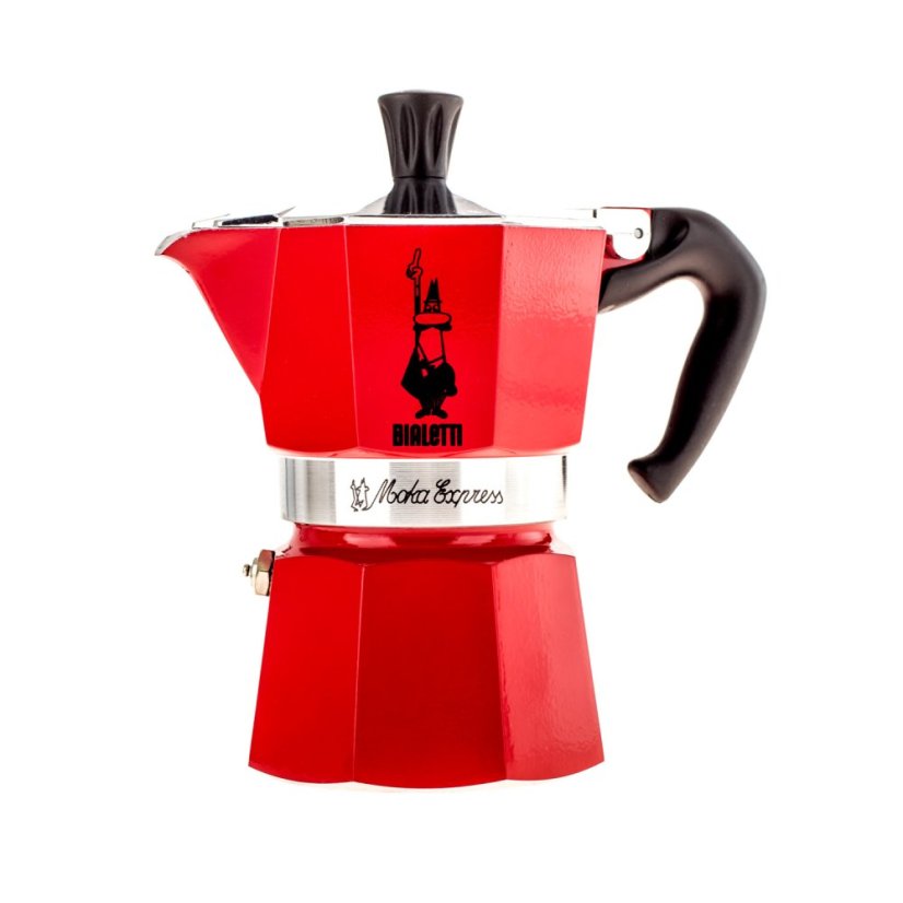 Bialetti Moka Express Rot 3 Tassen