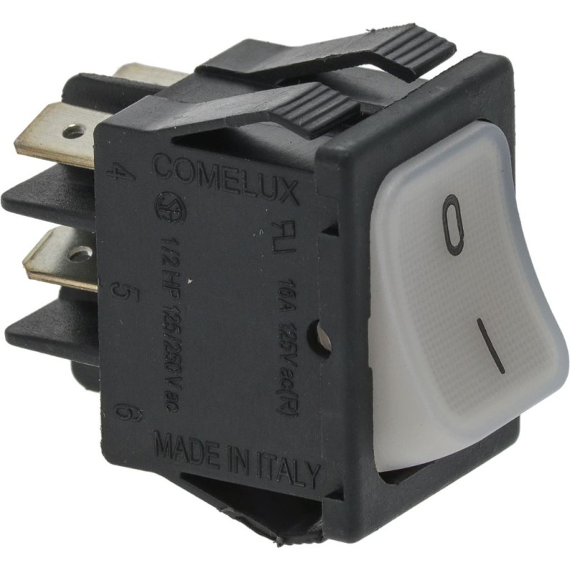 Bipolárny vypínač biely 16a 250v Bipolárny vypínač biely 16a 250v