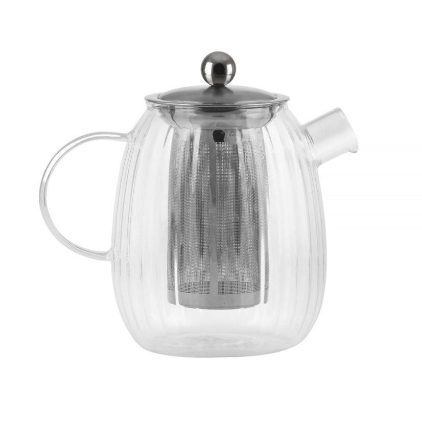 Vialli Design - Kanvica Tulip na prípravu nápojov s filtrom, Strieborná matná, 1 l