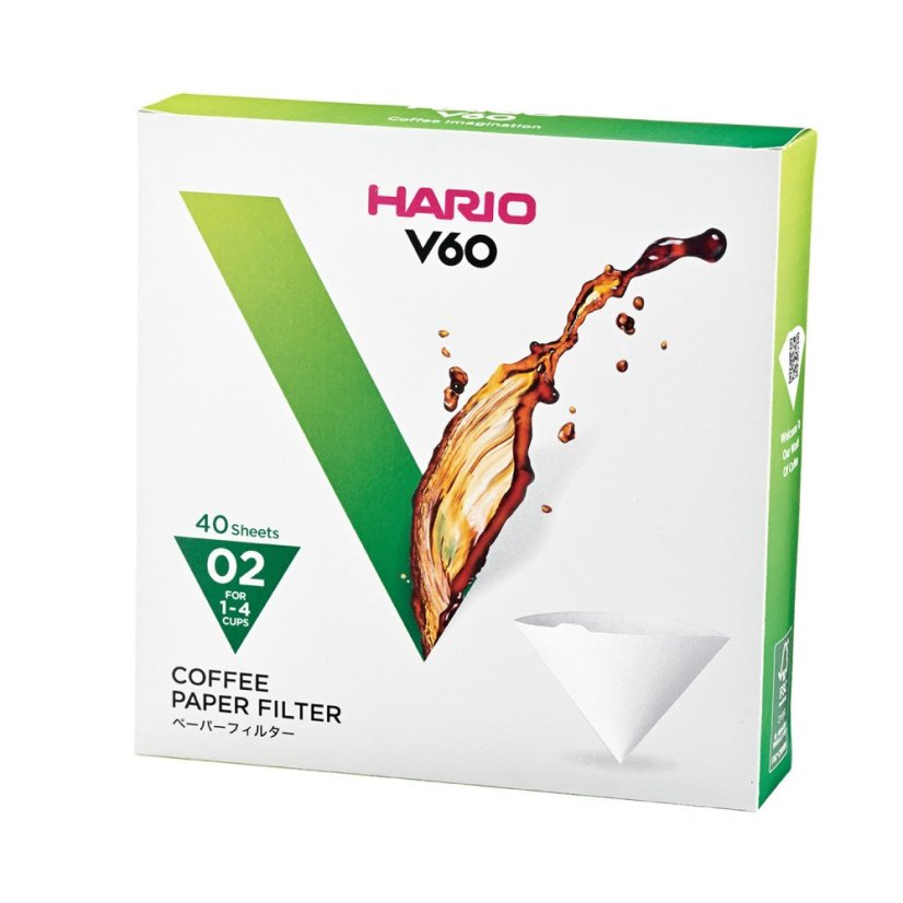 Hario V60-02 – Papierfilter, 40 – VCF-02-40W Hario V60-02 – Papierfilter, 40 – VCF-02-40W