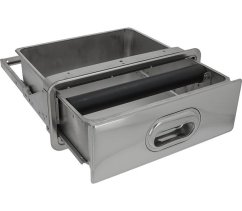 Knockbox of stainless steel