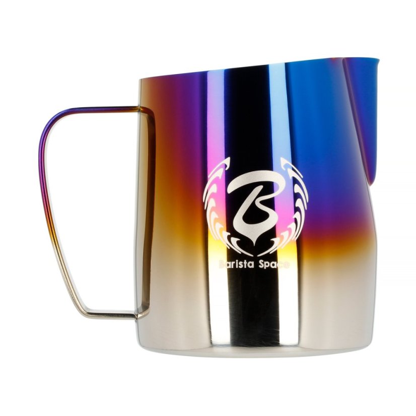 Barista Space – kanvička na mlieko 450 ml – Titanium Half Blue