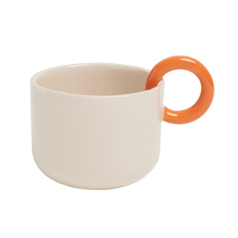 Ceramics 36 365 — keramický šálek 200 ml, oranžové ouško