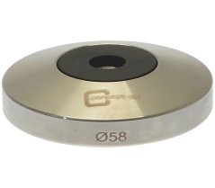 Flache Tamperbasis M8, Edelstahl ⌀ 58 mm