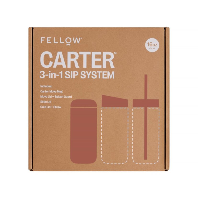 Fellow - Carter Move Mug 3v1 - Termohrnek + 3 víčka Sienna 473ml
