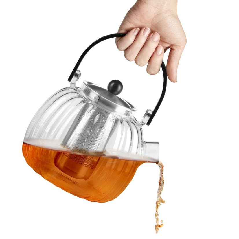 Vialli Design - Konvica na čaj VOLARE 1000 ml striebro