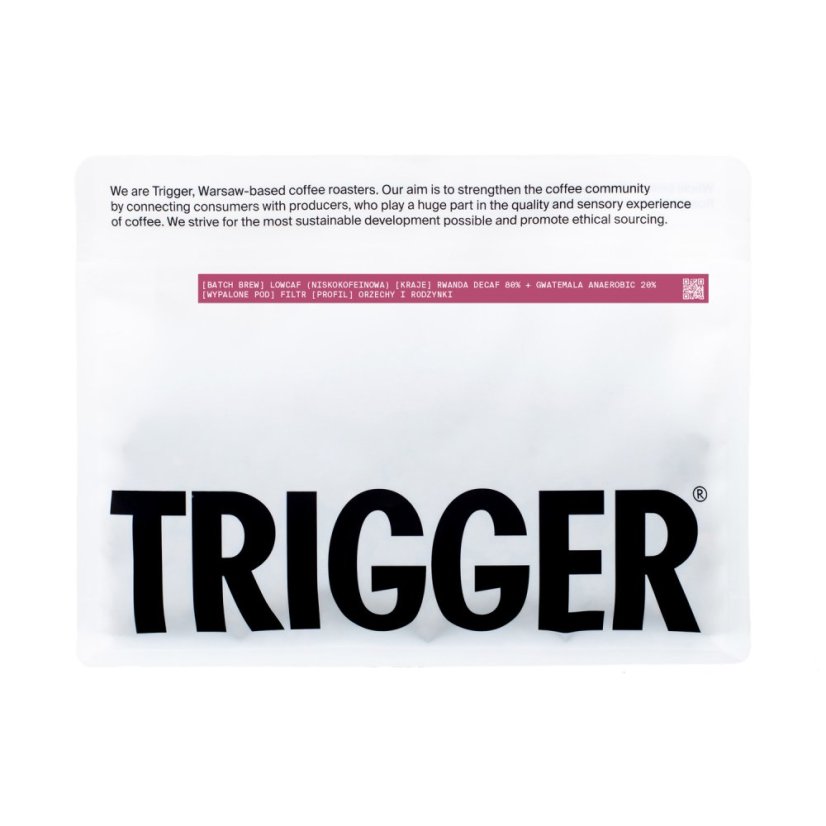 Trigger – Lowcaf Batch na filter 250 g Trigger – Lowcaf Batch na filter 250 g