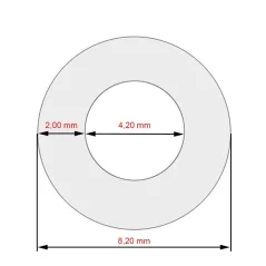Hadica silikónová textilná 4,2x8x90mm pre kávovary Jura