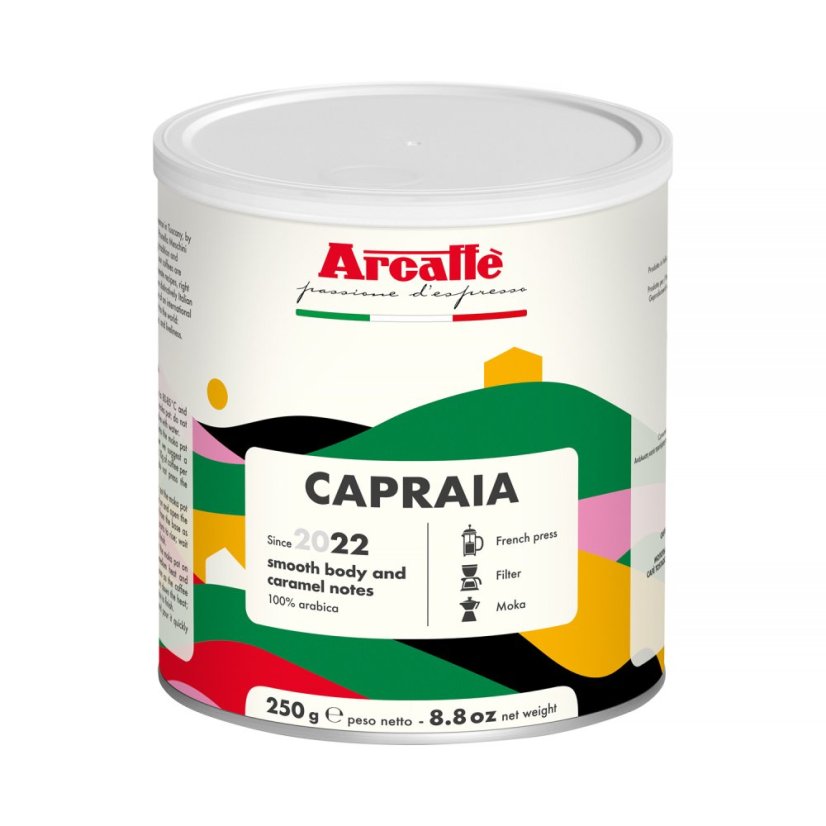 Arcaffe Capraia – őrölt kávé fémdobozban 250 g Arcaffe Capraia – őrölt kávé fémdobozban 250 g