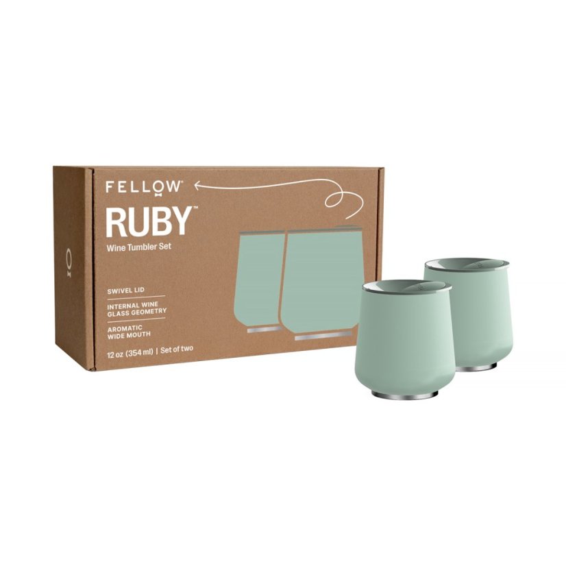 Fellow - Ruby Wine Insulated Tumbler - sada 2 kusov - Mint Chip 355 ml