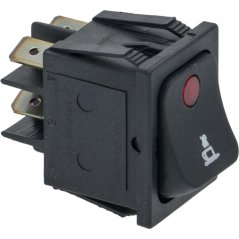 Pavoni vypínač 2 póly černý 16a 250v 5350004