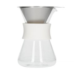 Hario - Cafetera de Cristal - Blanca