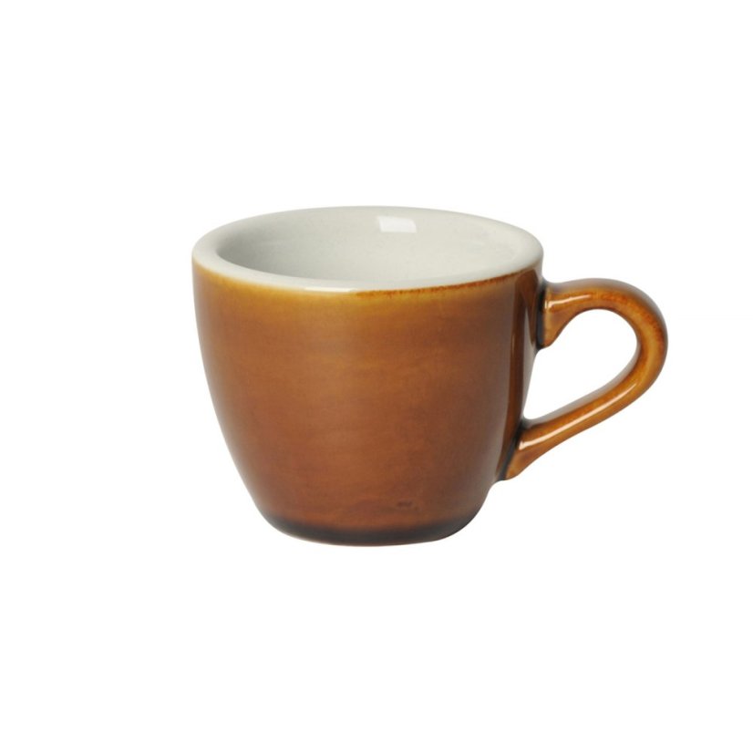 Loveramics Egg — šálek s podšálkem na espresso 80 ml, karamelový