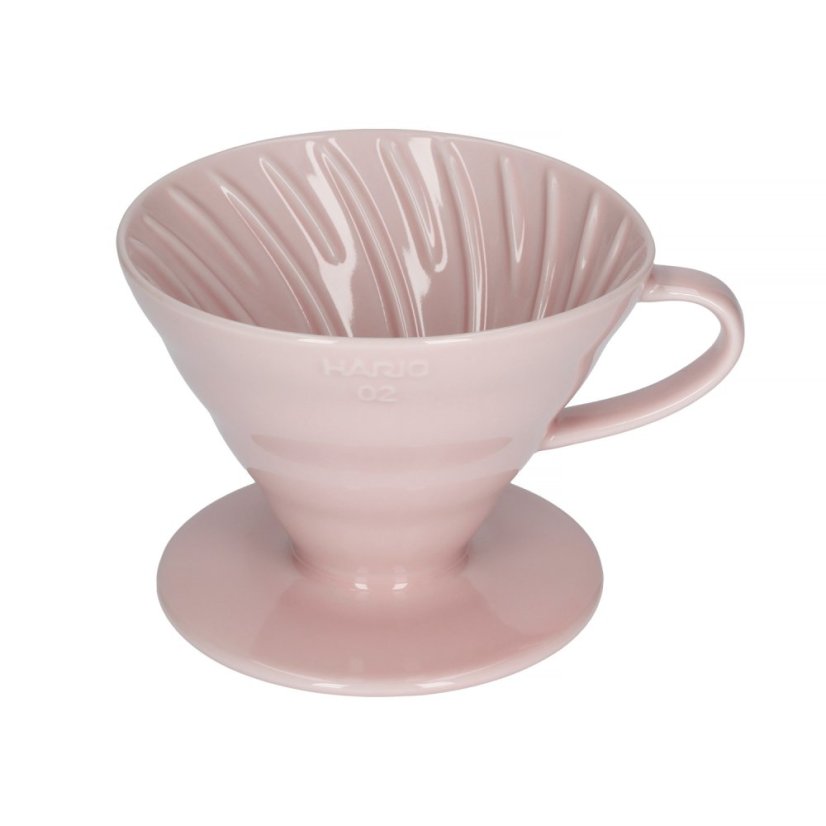Hario V60-02 Keramik-Kaffeedripper Rosa