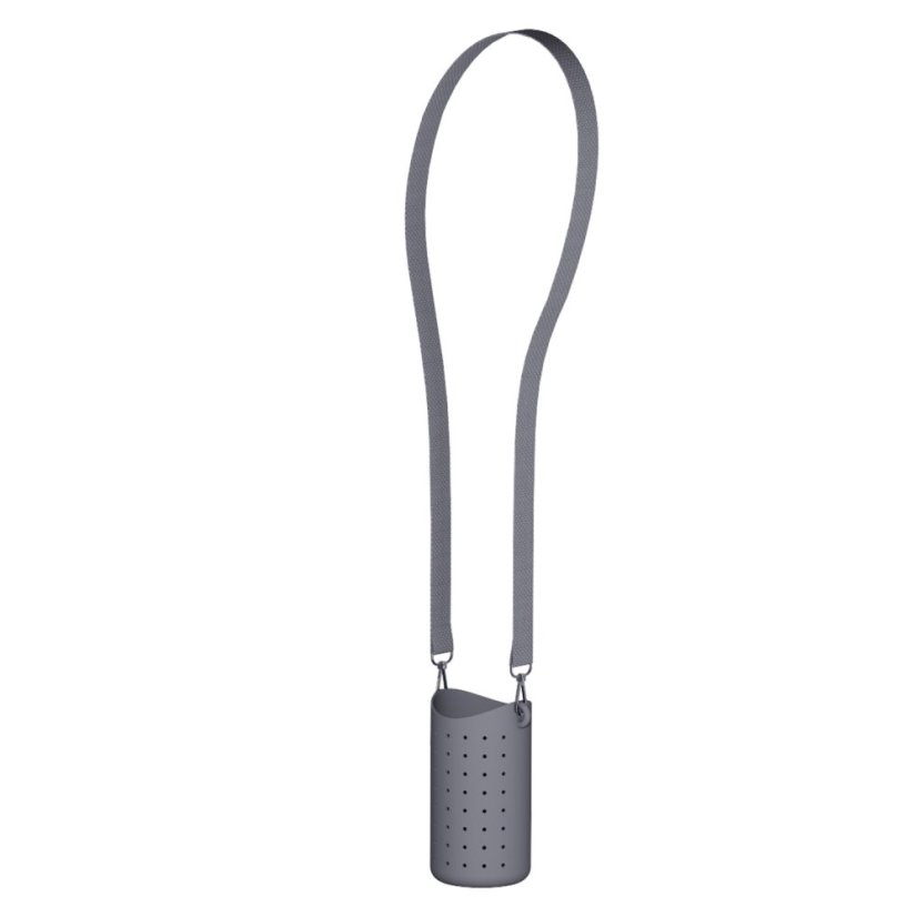 Asobu Bestie Sling — Flaschenhülle mit Trageriemen, grau